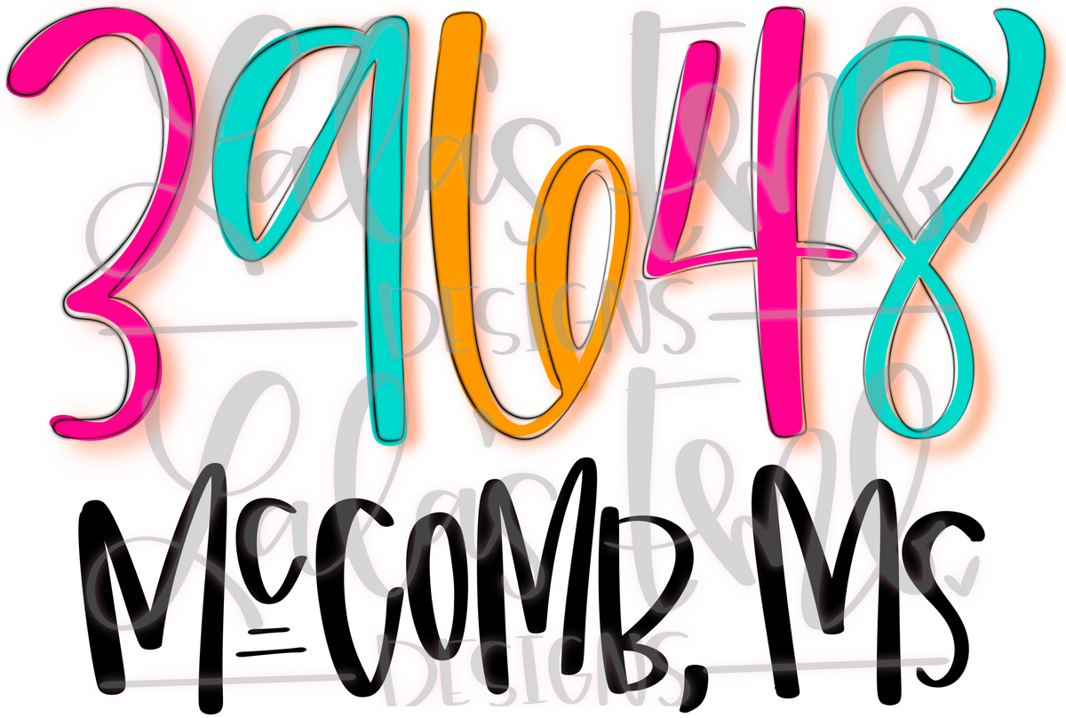 39648 McComb, MS *Printable PNG – Lalasembroiderydesigns
