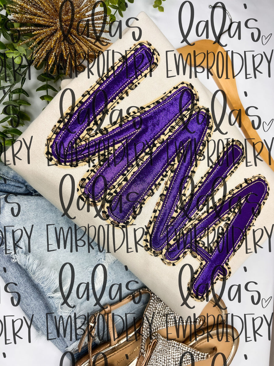 UNA Double Stack Applique Design – Lalasembroiderydesigns