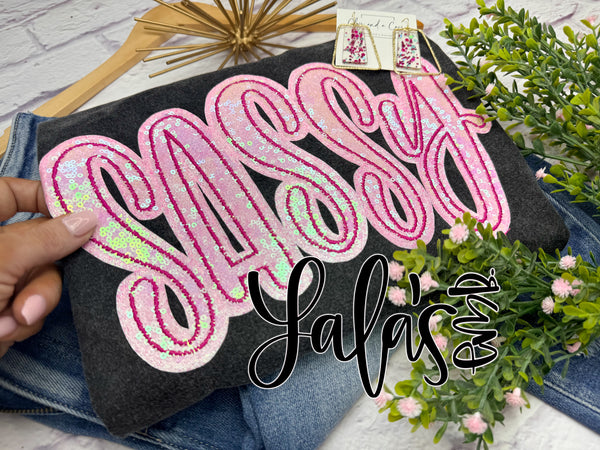 Sequin Sassy - Short Sleeve Tee