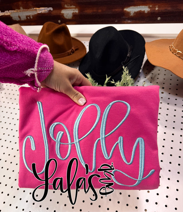 Jolly - Hand Lettered Embroidery Design