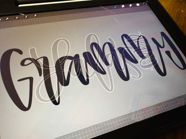 Grammy *Add On* Embroidery Design - Hand Lettered By LaLa's