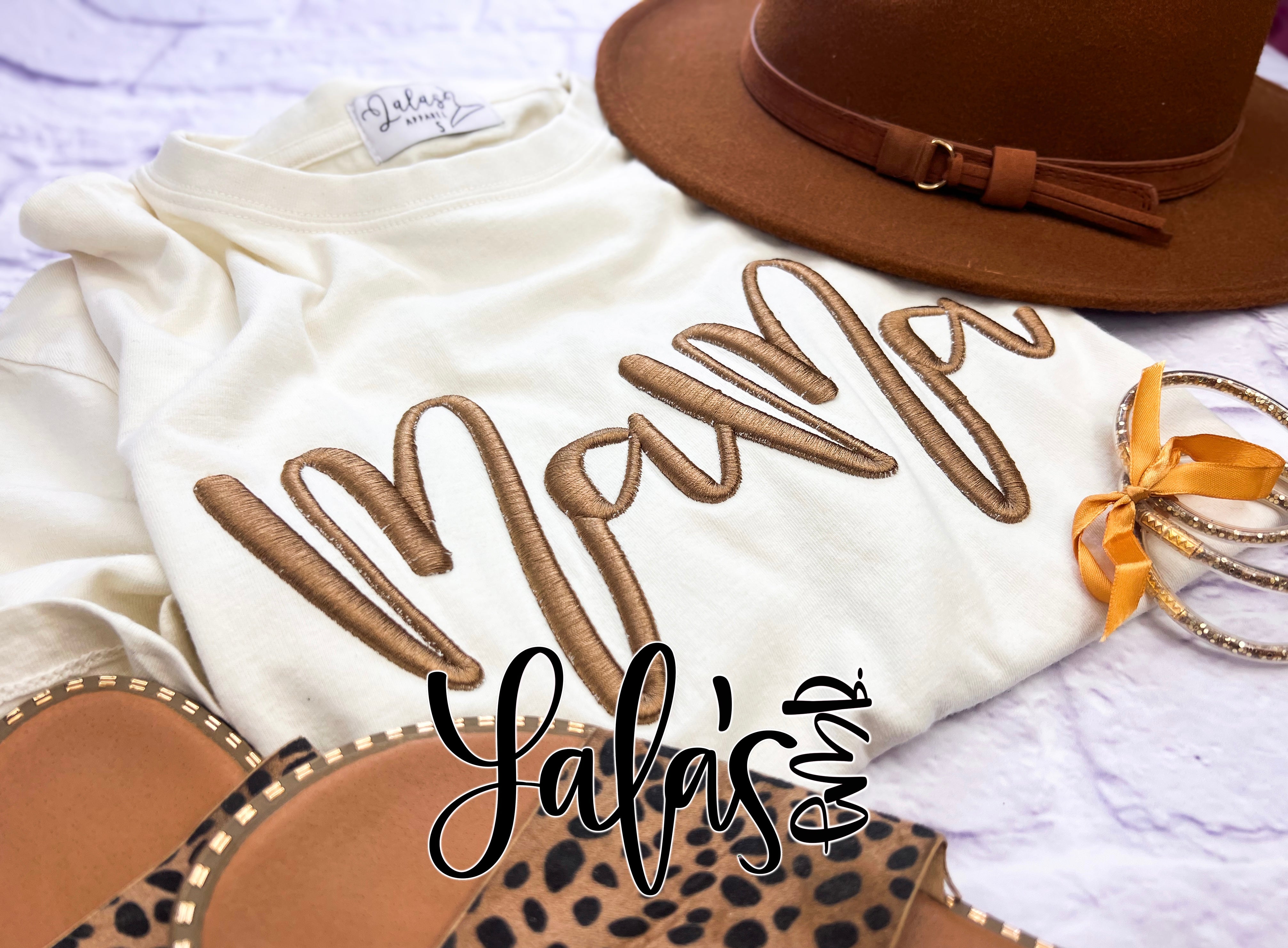 MaMa 3d PUFF Embroidery Design – Lalasembroiderydesigns