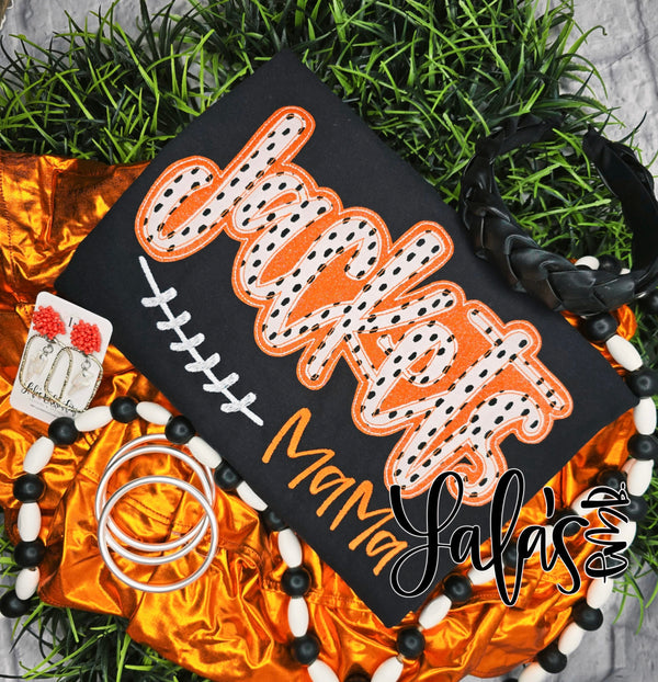 Jackets MaMa (football styled) Double Stack Applique + Embroidery Design