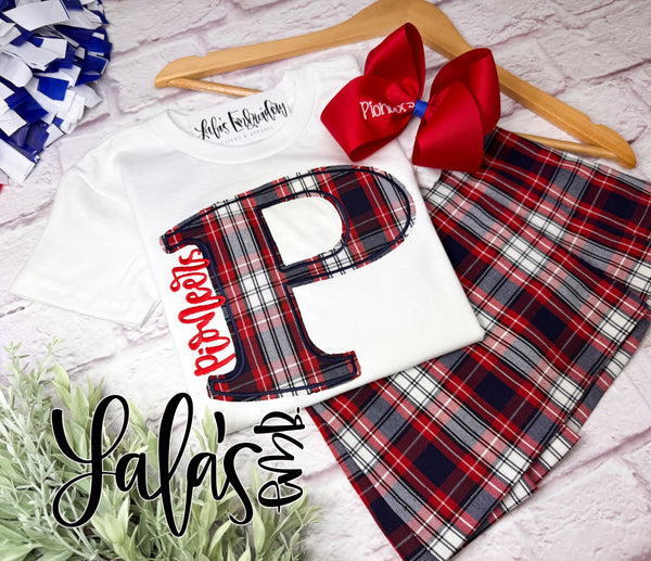Pioneers P Plaid Top