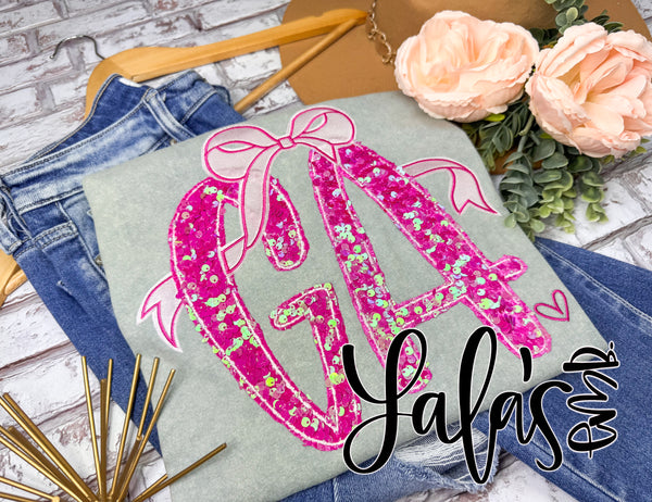 State + Bow (Custom Hand Lettered) T-Shirt