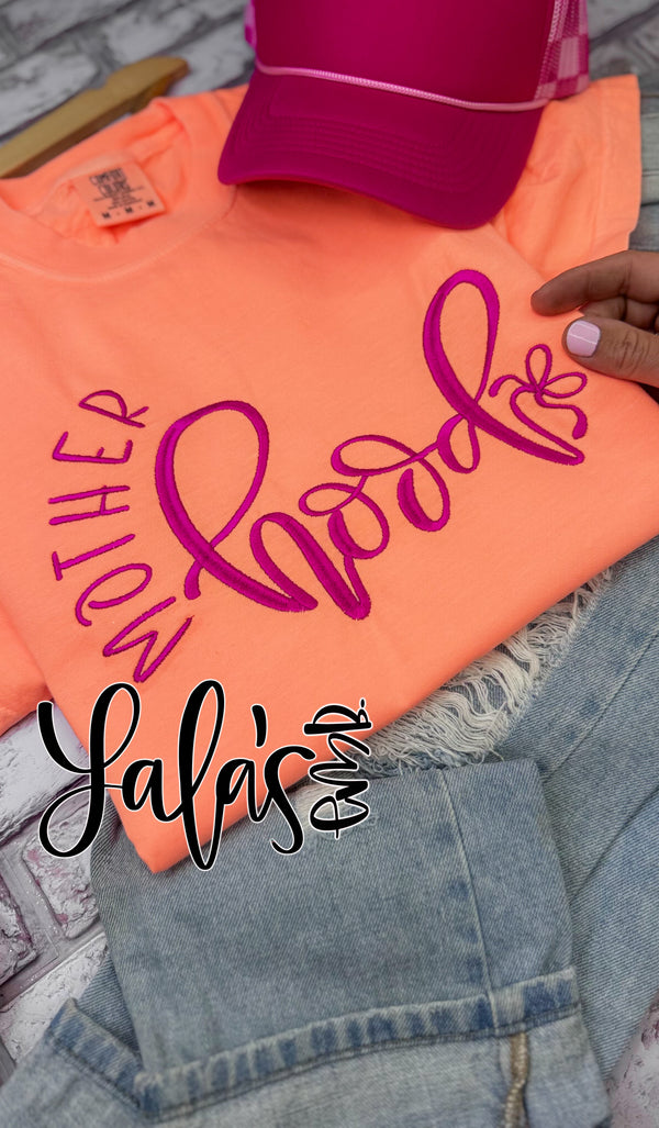 Motherhood - Hand Lettered Embroidery Design