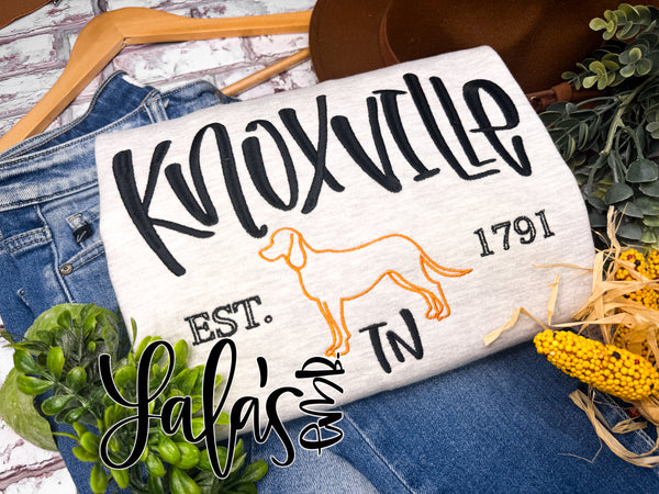 Vintage TN Embroidery Design - Hand Lettered By LaLa's