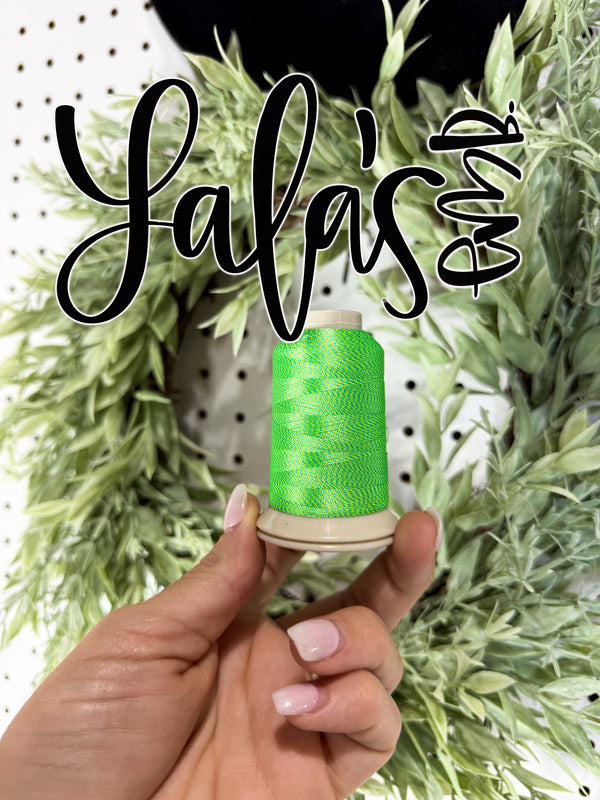 Lime Lagoon Embroidery Thread - 1100 yd spool