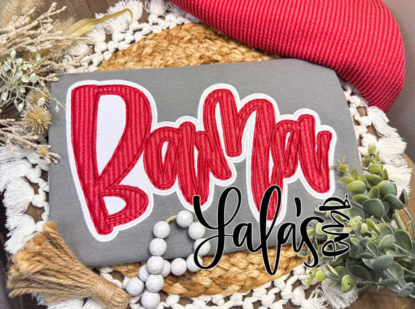 Bama - Double Stacked SATIN Stitch