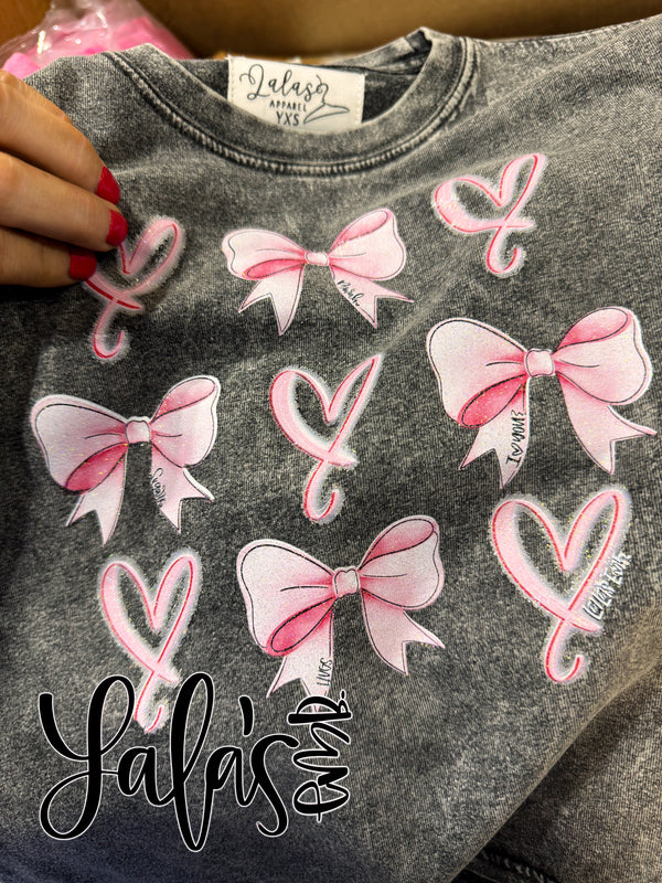 Coquette Bows and Hearts - Lalas Designed Twinkle Apparel