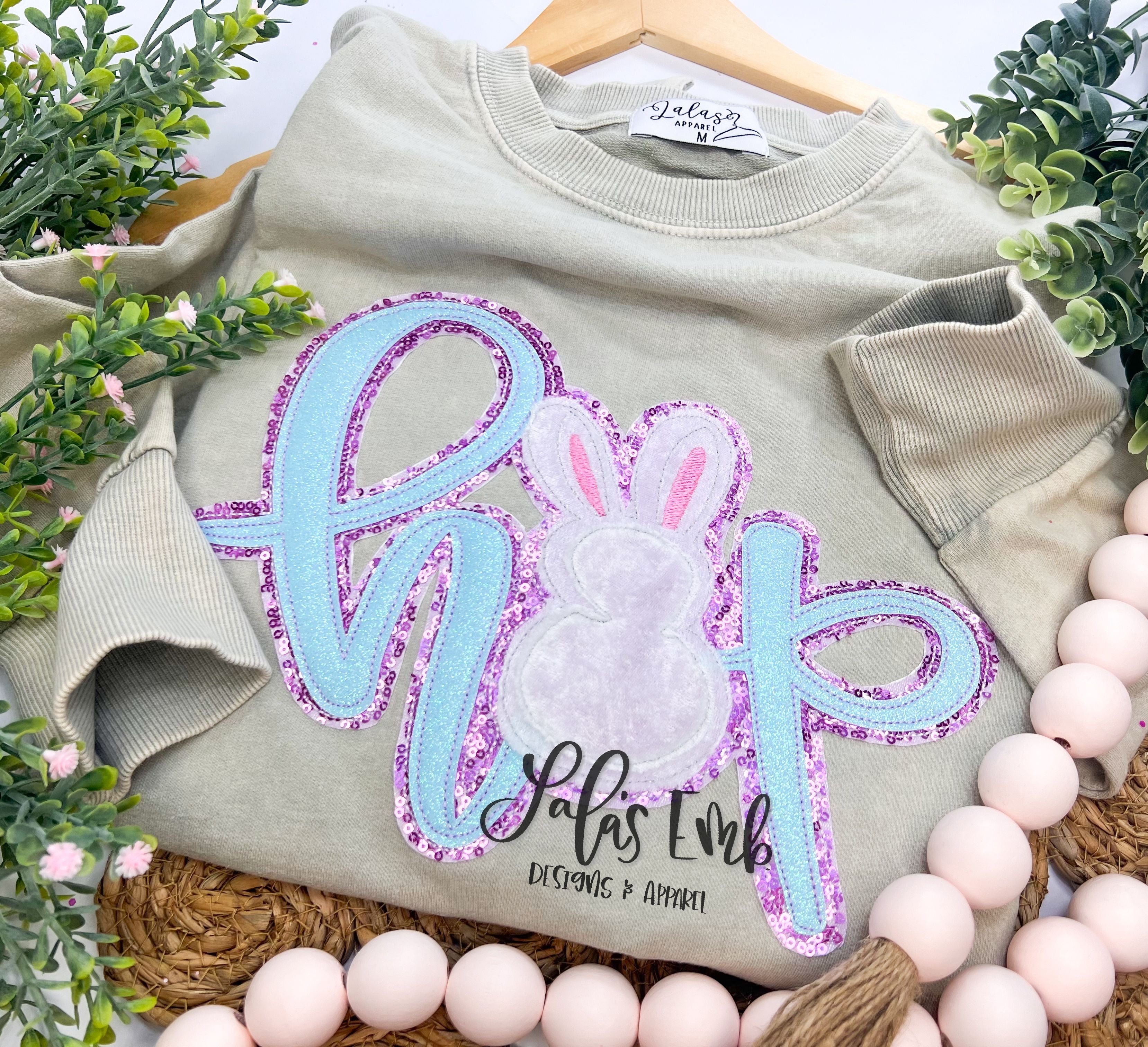 Hop Double Stack Applique Design – Lalasembroiderydesigns