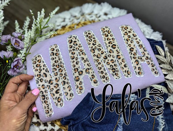 MAMA Arched Lace Applique Design - Lace EMB Trim_Blanket Stitch Applique
