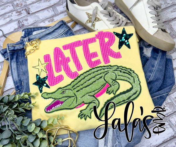 Later Gator Applique Design