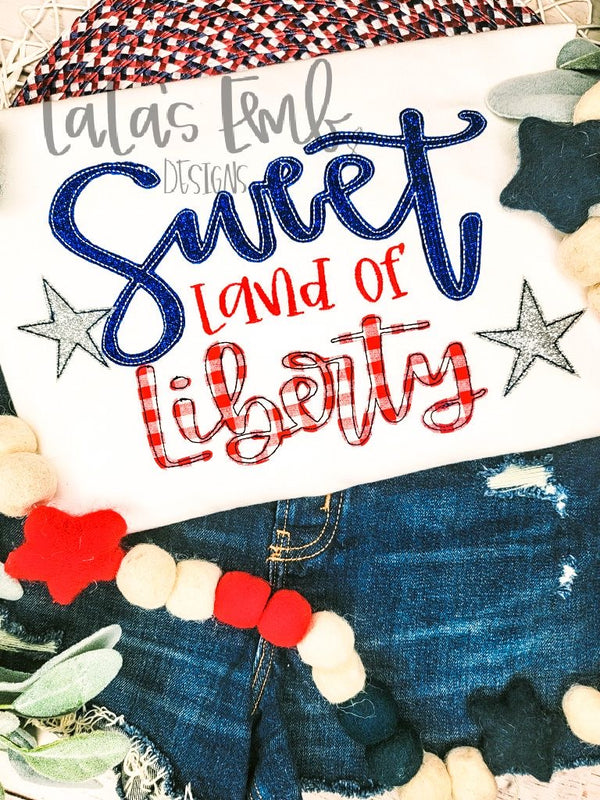 Sweet Land of Liberty Applique / Embroidery Design