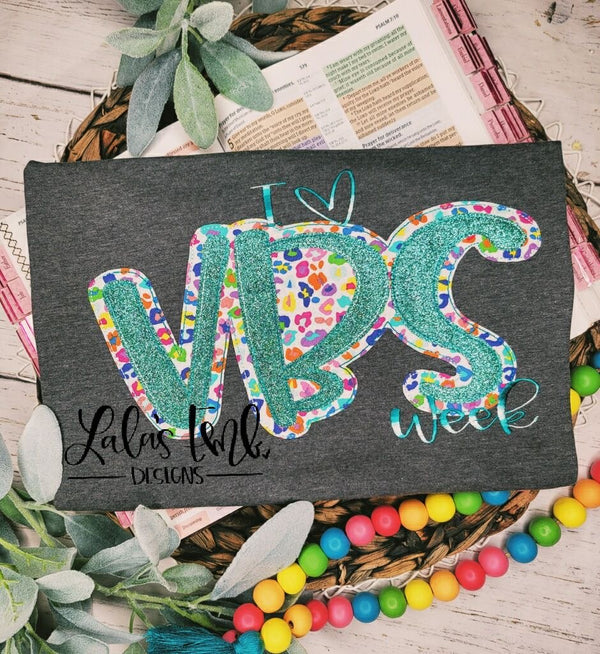 I love VBS week Double Applique / Embroidery Design