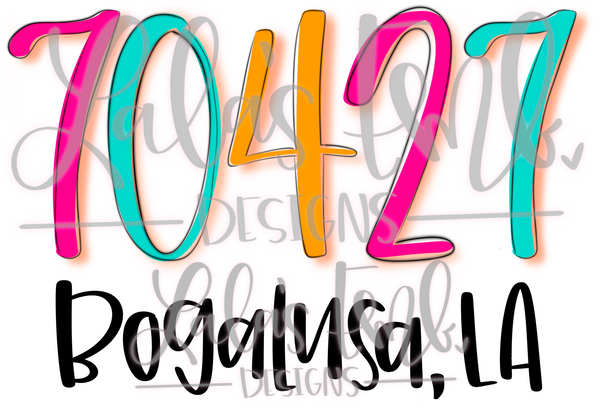 70427 Bogalusa, LA *Printable PNG