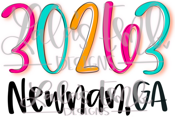 30263 Newnan, GA *Printable PNG