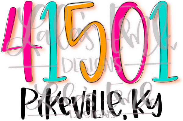 41501 Pikeville, KY *Printable PNG