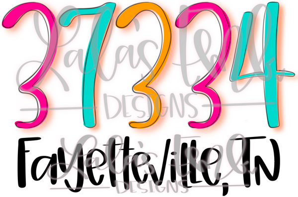 37334 Fayetteville, TN *Printable PNG