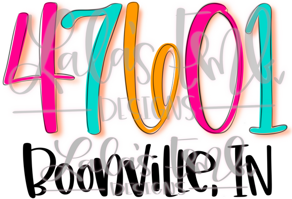 47601 Boonville, IN *Printable PNG