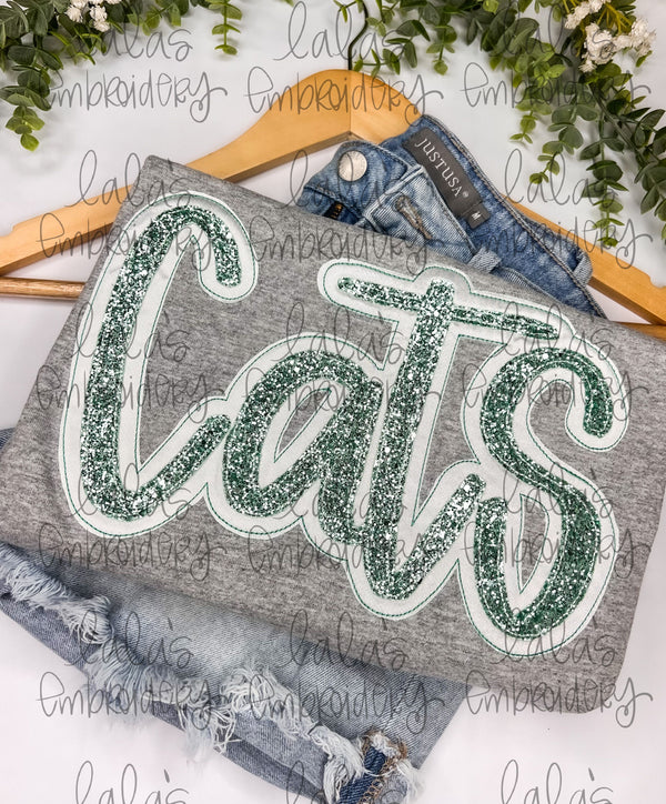 CATS Double Stack Applique Design