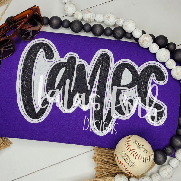 Canes Double Stack Applique Design