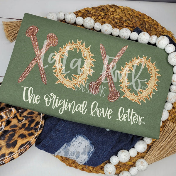 XOXO The original love letters Applique/Embroidery Design