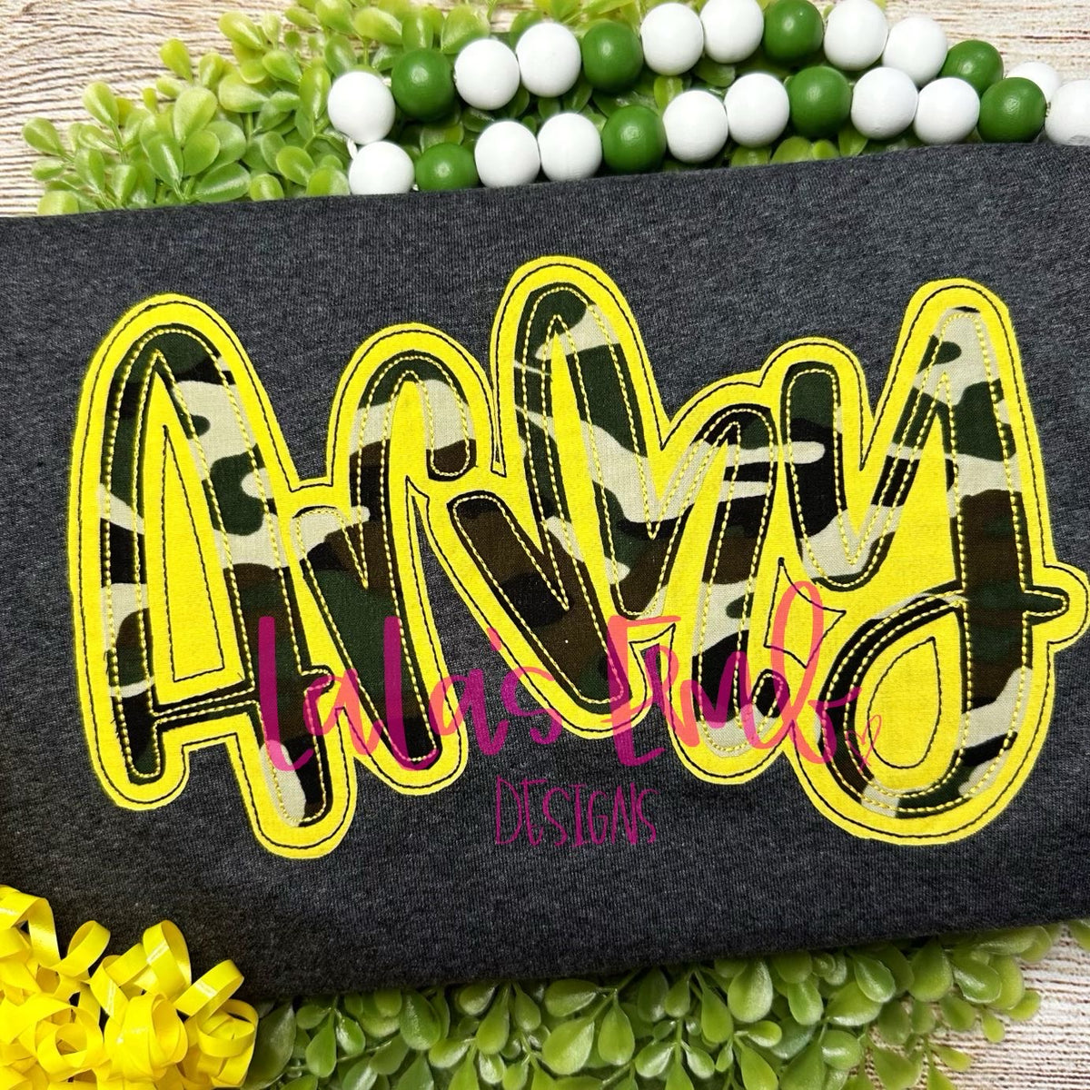 Army Double Stack Applique Design Lalasembroiderydesigns