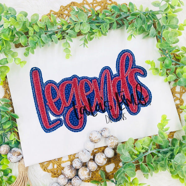 Legends Double Stack Applique Design