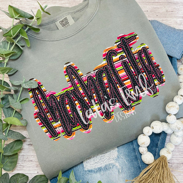 Mamacita Double Stack Applique Design