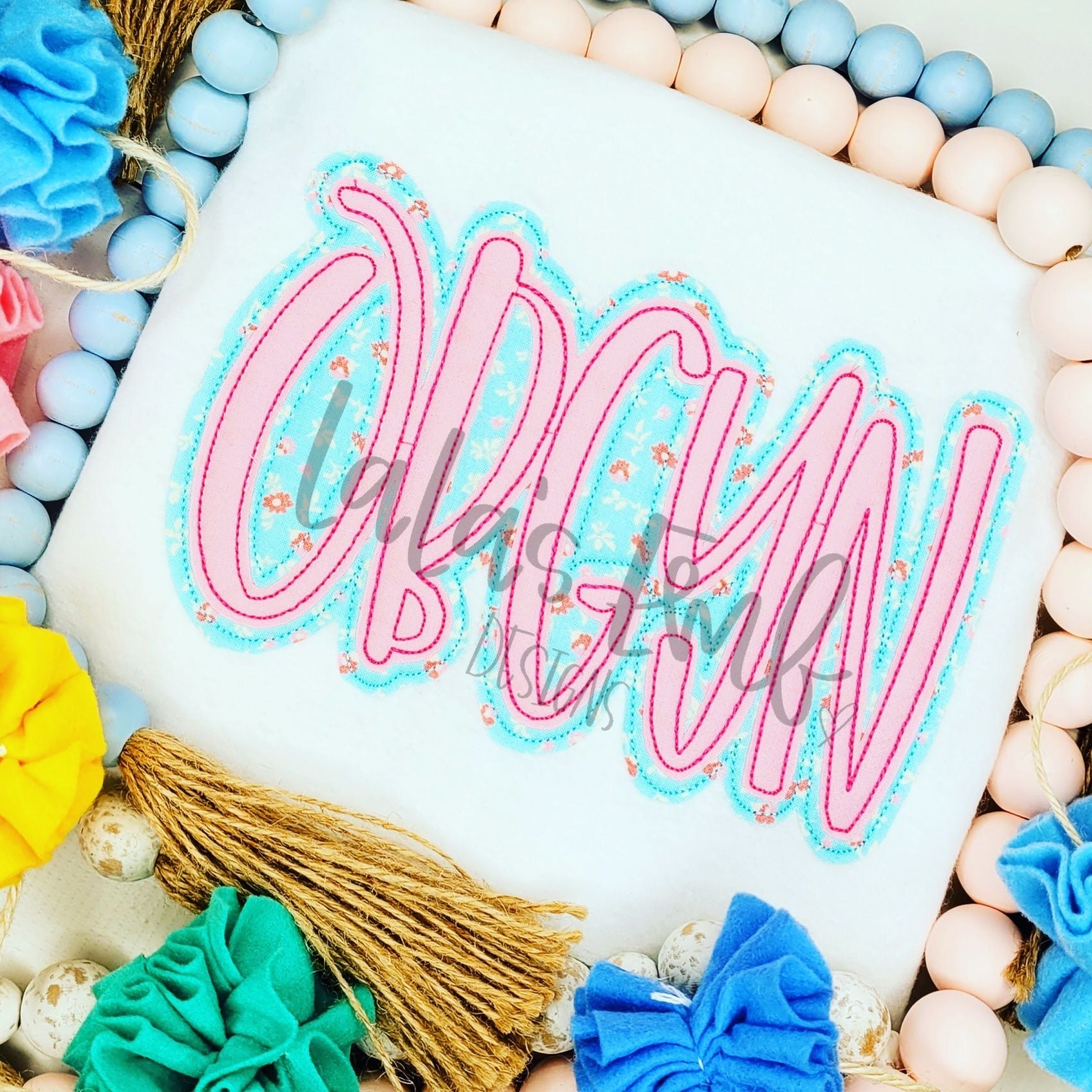 OBGYN Double Stack Applique Design – Lalasembroiderydesigns
