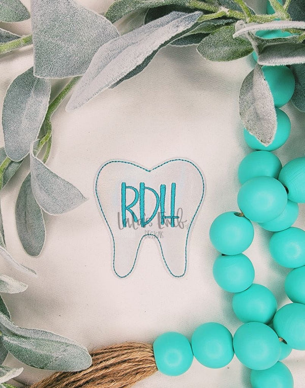 RDH Tooth Applique / Embroidery Design