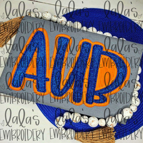 AUB Double Stack Applique Design