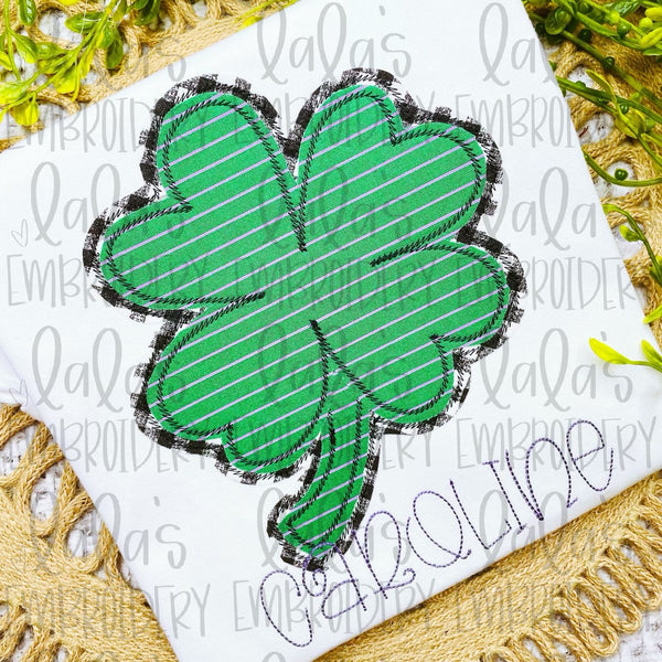 Shamrock Double Stack Applique Design