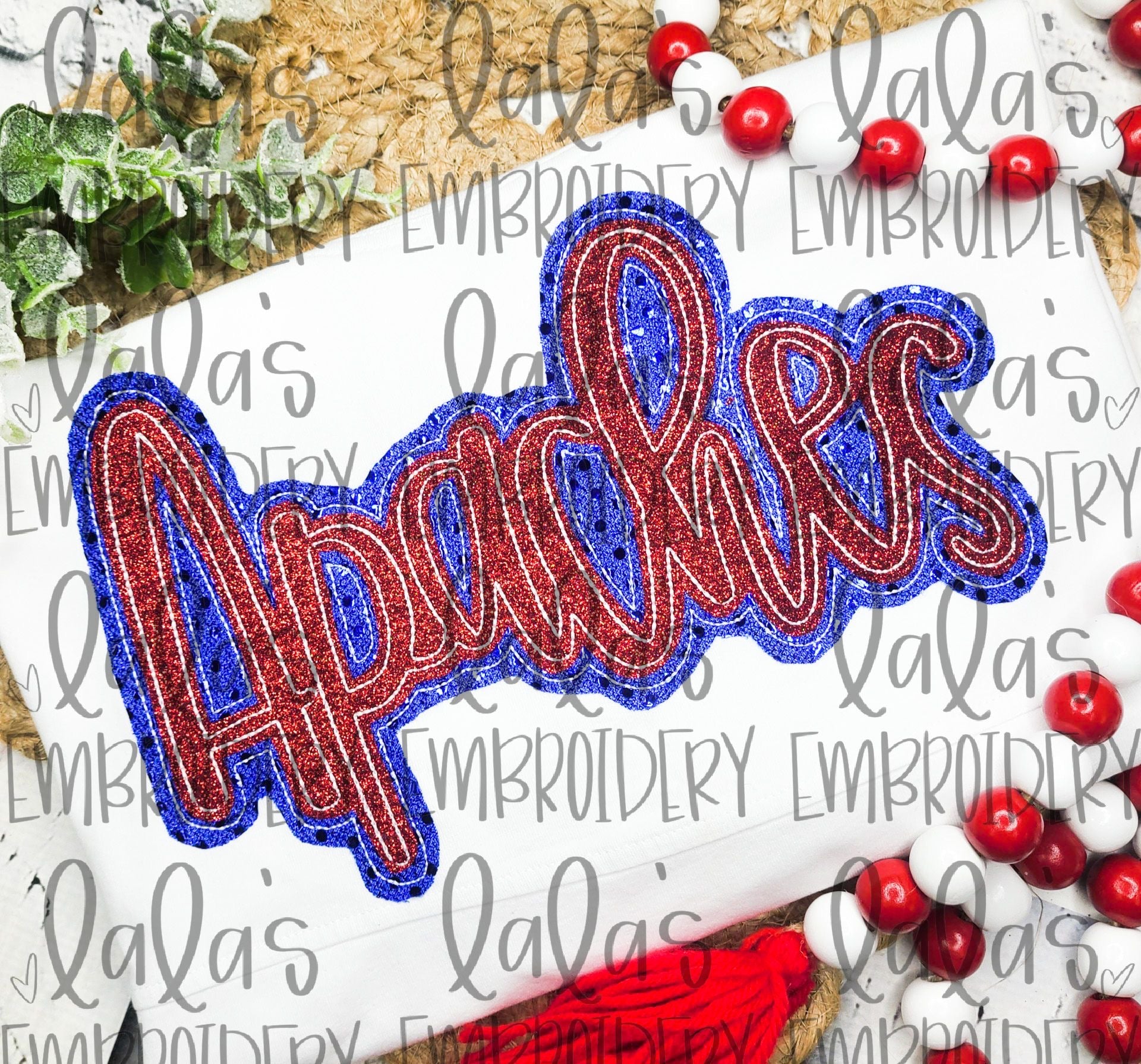 Apaches Double Stack Applique Design – Lalasembroiderydesigns