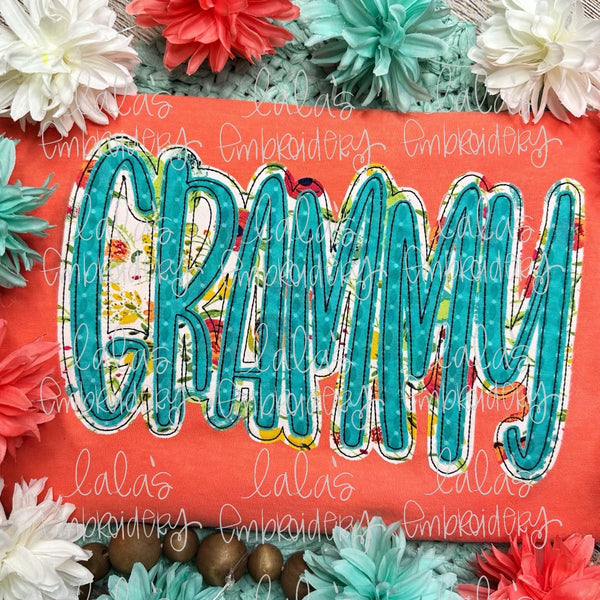 Grammy Double Stack Applique Design