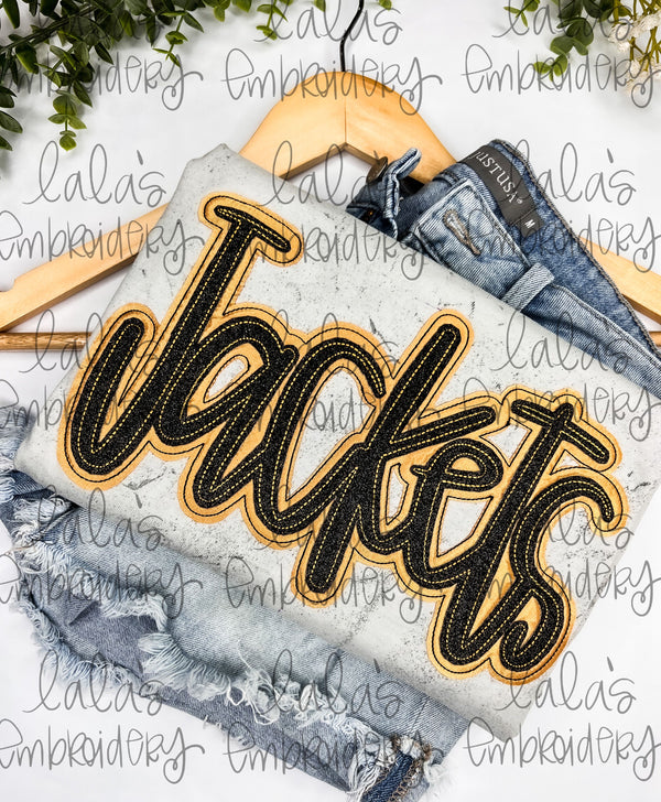 JACKETS Double Stack Applique Design