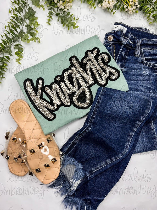 Knights Double Stack Applique Design