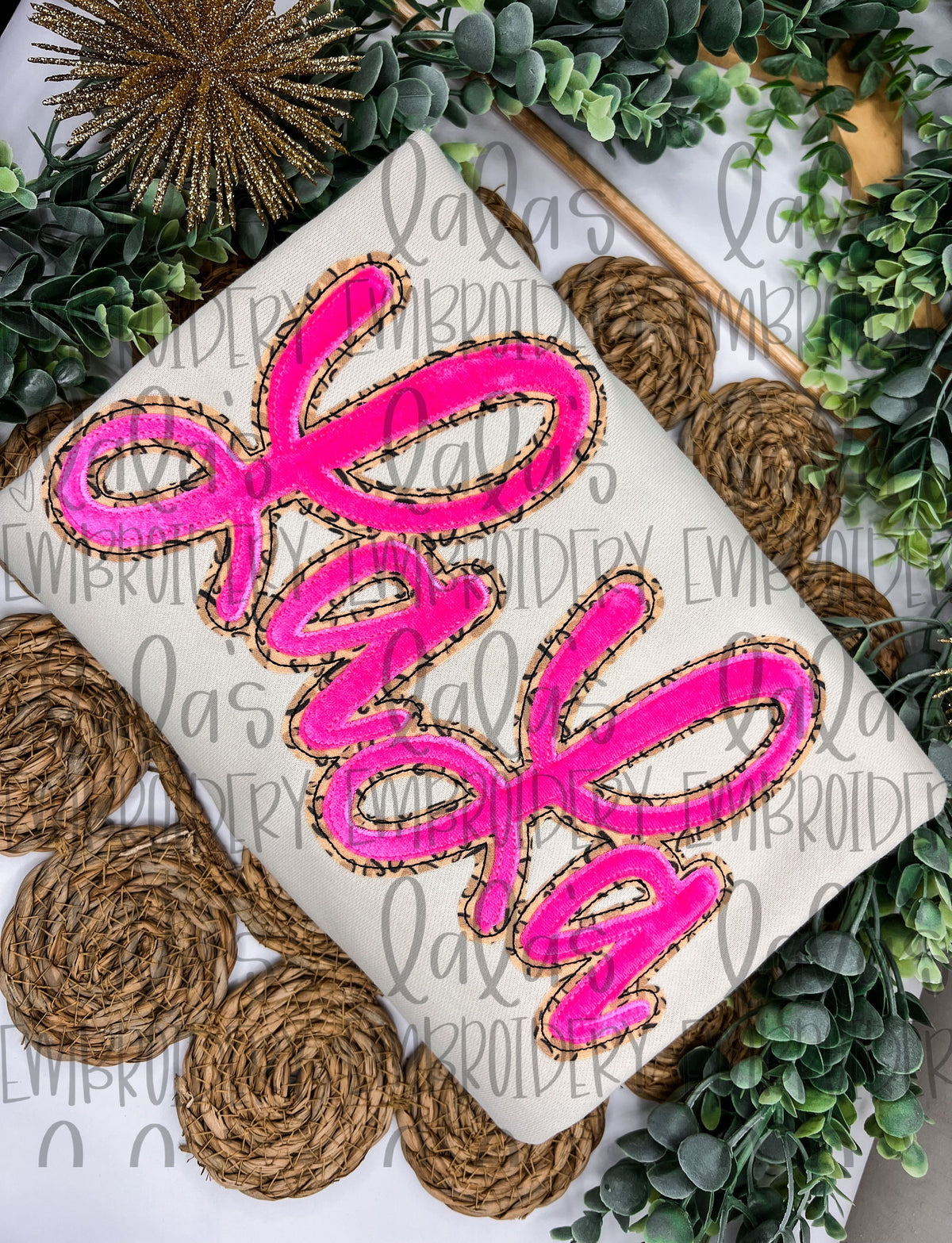 LaLa - Double Stack Applique Design – Lalasembroiderydesigns
