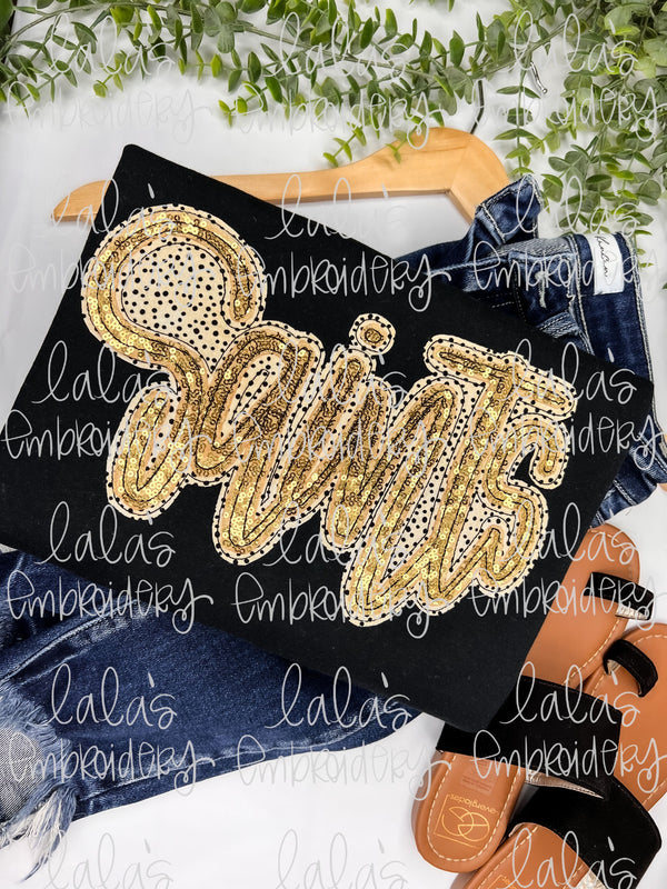 S A I N T S Double Stack Applique Design